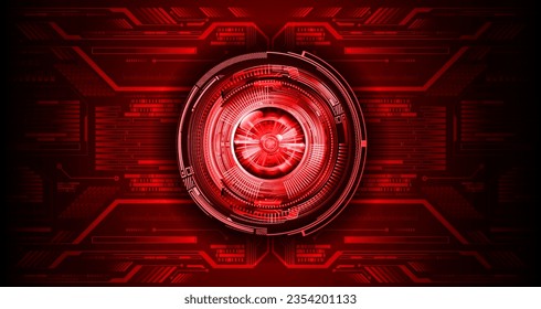 eye cyber circuit future technology concept background