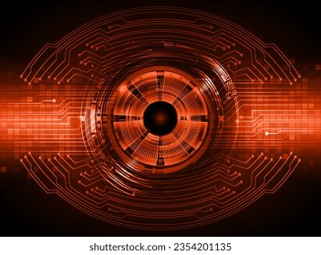 eye cyber circuit future technology concept background