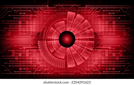 eye cyber circuit future technology concept background