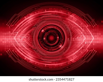 eye cyber circuit future technology concept background