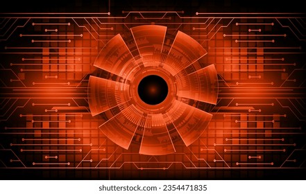 eye cyber circuit future technology concept background