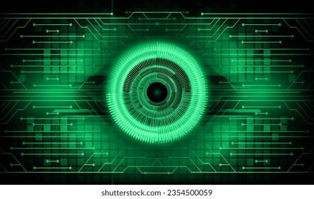 eye cyber circuit future technology concept background