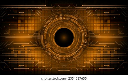 eye cyber circuit future technology concept background