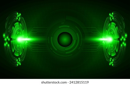 eye cyber circuit future technology concept background