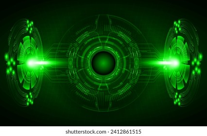 eye cyber circuit future technology concept background