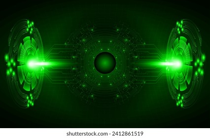 eye cyber circuit future technology concept background