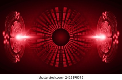eye cyber circuit future technology concept background