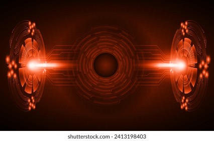 fondo de concepto de tecnología futura de circuito de los ojos