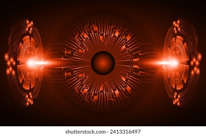 eye cyber circuit future technology concept background