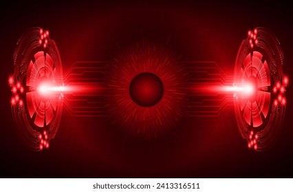 eye cyber circuit future technology concept background