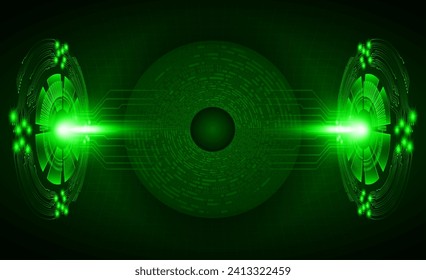 eye cyber circuit future technology concept background