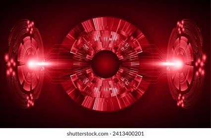 eye cyber circuit future technology concept background