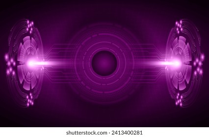 fondo de concepto de tecnología futura de circuito de los ojos