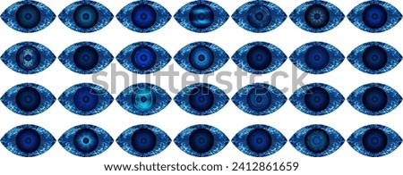 eye cyber circuit future technology concept background