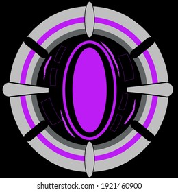 the Eye of cyberpunk vector