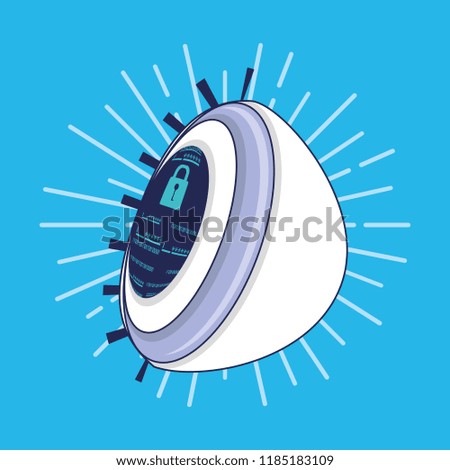 eye data privacy icon