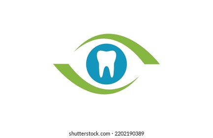 Eye And Dentist Medical Logo.