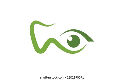 Eye And Dentist Medical Logo.