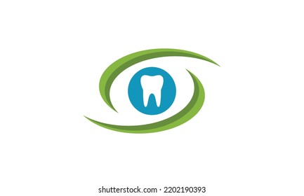 Eye And Dentist Medical Logo.