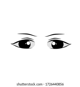 Eye design for manga cartoons