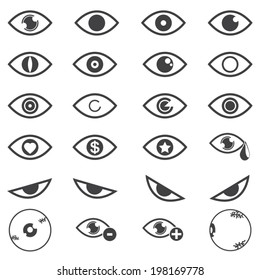 Eye designs over white background vector illustration