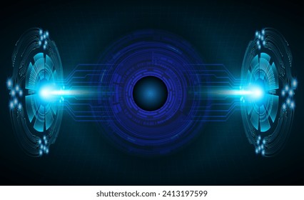 eye digital future technology concept background