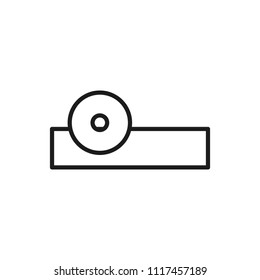 eye doctor hat vector icon