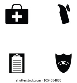 eye doctor icon set