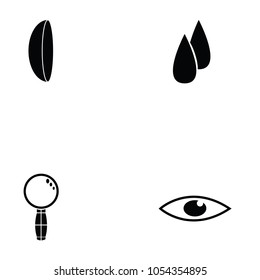 eye doctor icon set