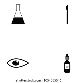 eye doctor icon set