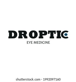 Eye doctor logotype vector icon 