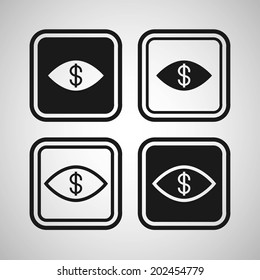Eye dollar black 
