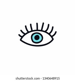 eye doodle icon