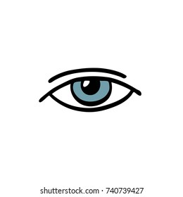 eye doodle icon
