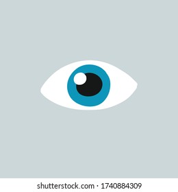 eye doodle icon, vector illustration
