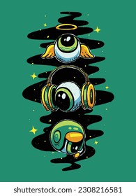 Eye Doodle Vector Illustration Hand Drawn