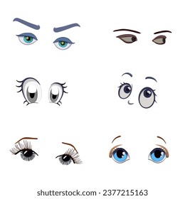 Eye drawing styles olhos de vetor