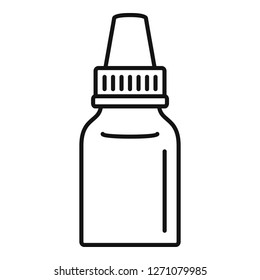 Eye Drop Bottle Icon. Outline Eye Drop Bottle Vector Icon For Web Design Isolated On White Background