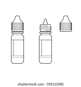 Eye Drop Bottle Isolate On White Background vector.eps10

