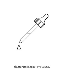 Eye Drop Bottle Isolate On White Background vector.eps10

