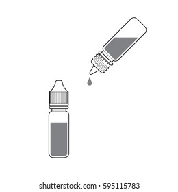 Eye Drop Bottle Isolate On White Background vector.eps10

