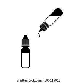 Eye Drop Bottle Isolate On White Background vector.eps10

