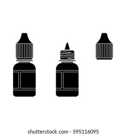 Eye Drop Bottle Isolate On White Background vector.eps10

