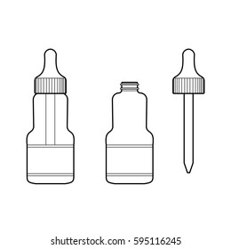 Eye Drop Bottle Isolate On White Background vector.eps10

