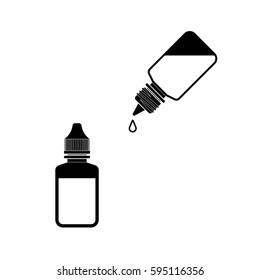 Eye Drop Bottle Isolate On White Background vector.eps10

