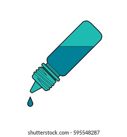 Eye Drop Bottle Isolate On White Background vector

