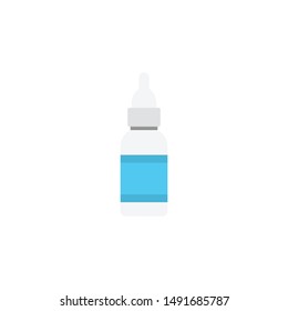 eye drop glyph flat vector icon