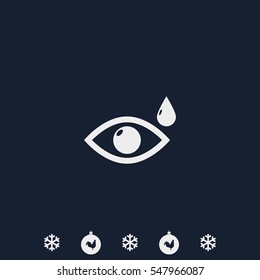 Eye drop icon.