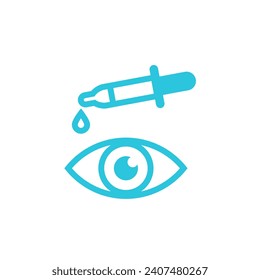 Eye drop icon. From blue icon set.