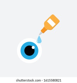 Eye Drop Icon.  Eye Drop Bottle